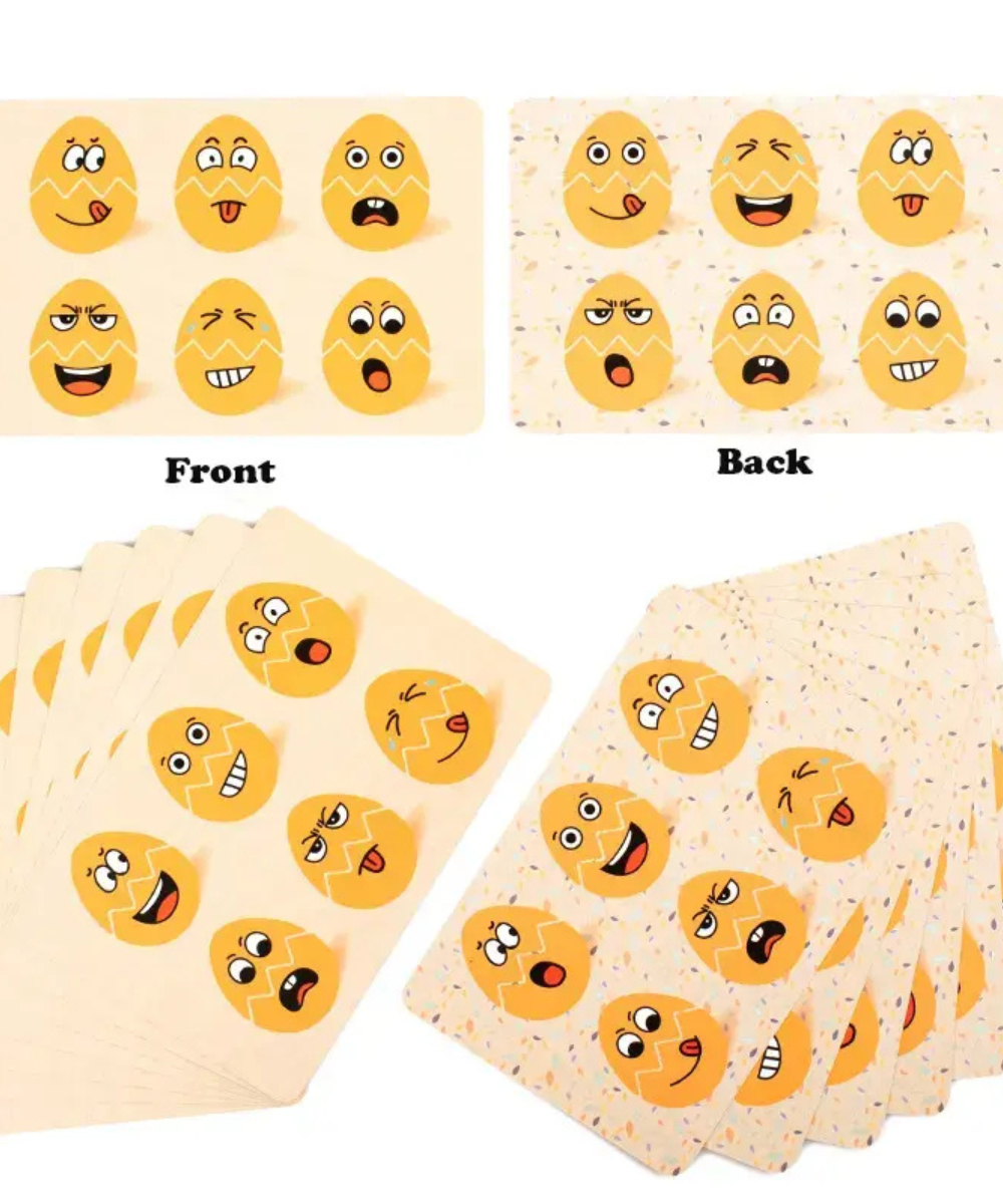 Egg matching emotion board game