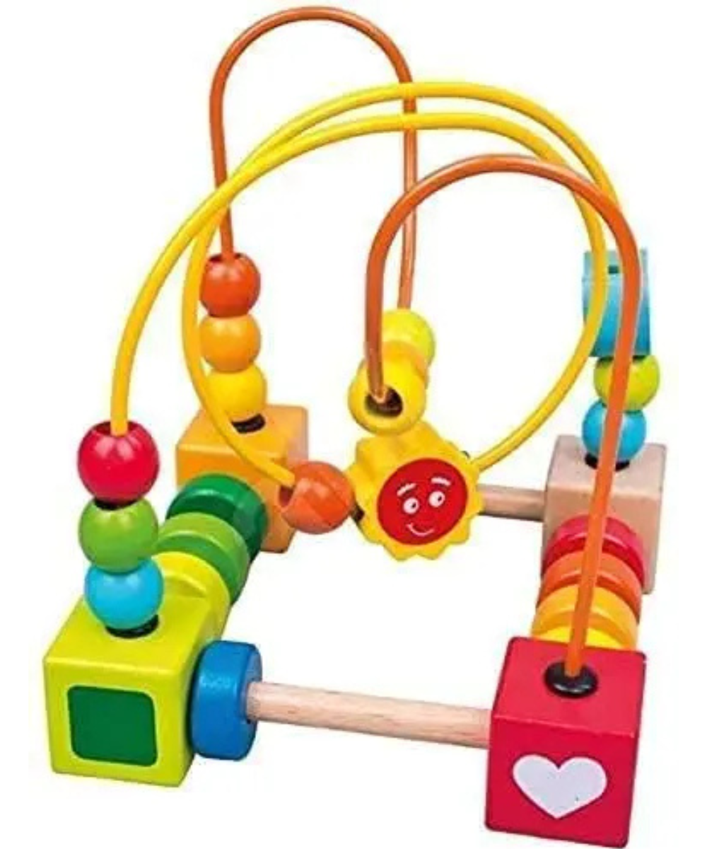 Colourful bead maze