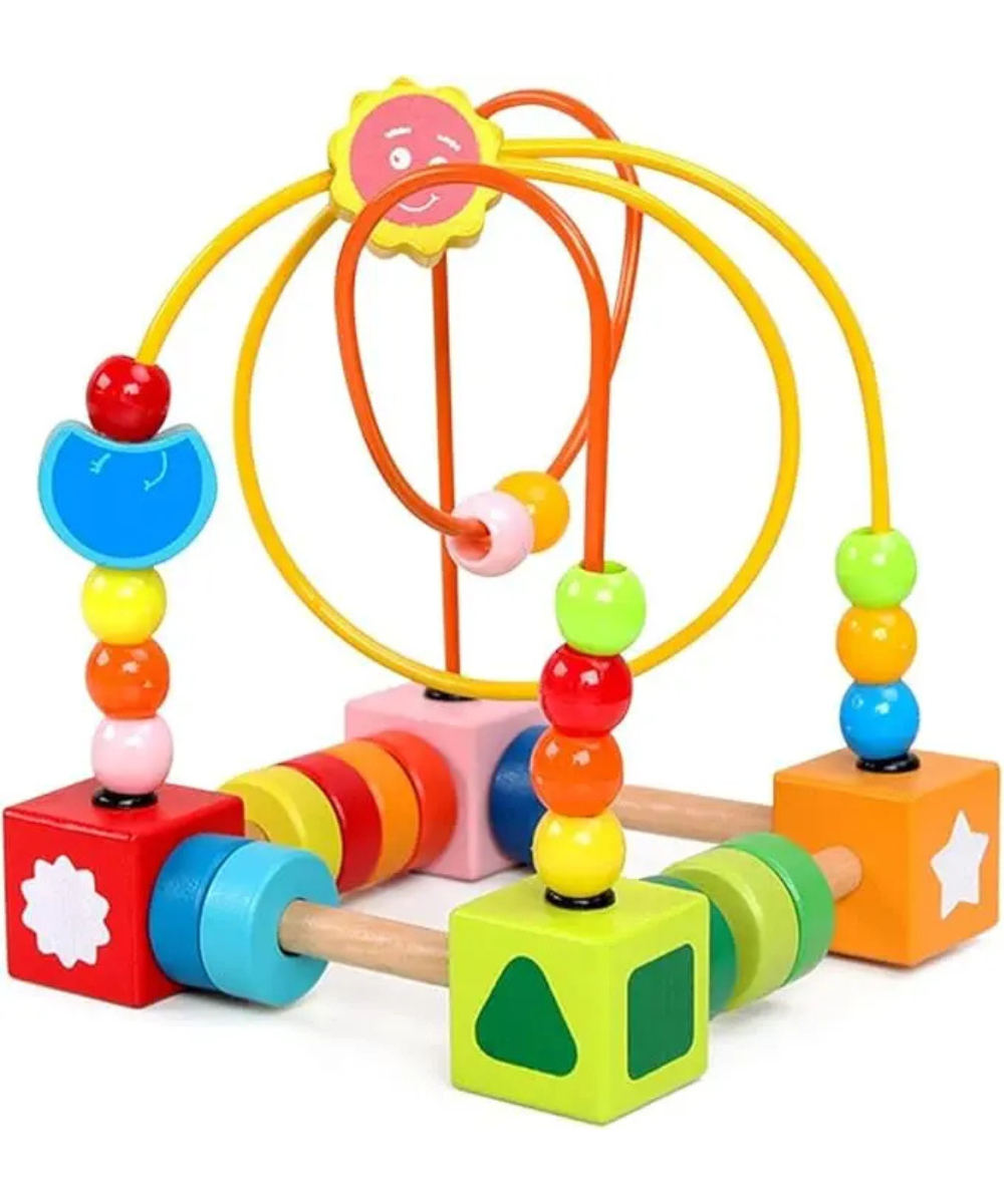 Colourful bead maze