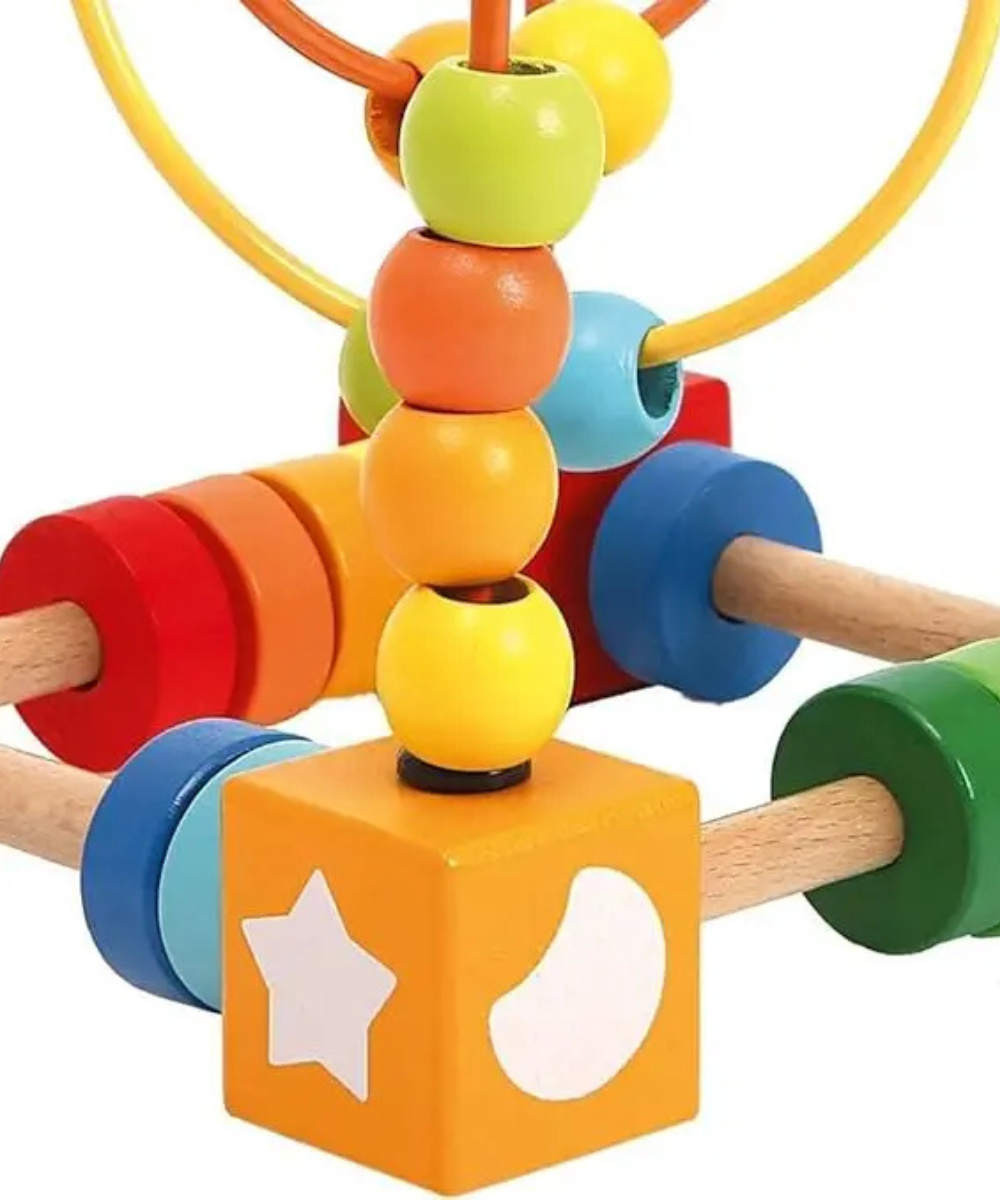 Colourful bead maze