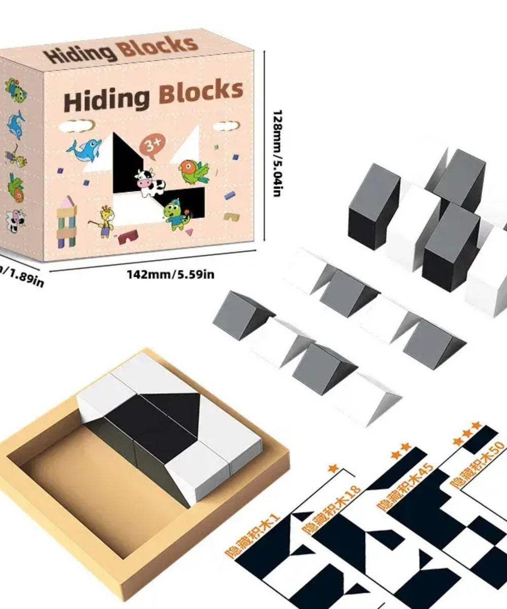 Hiding blocks game