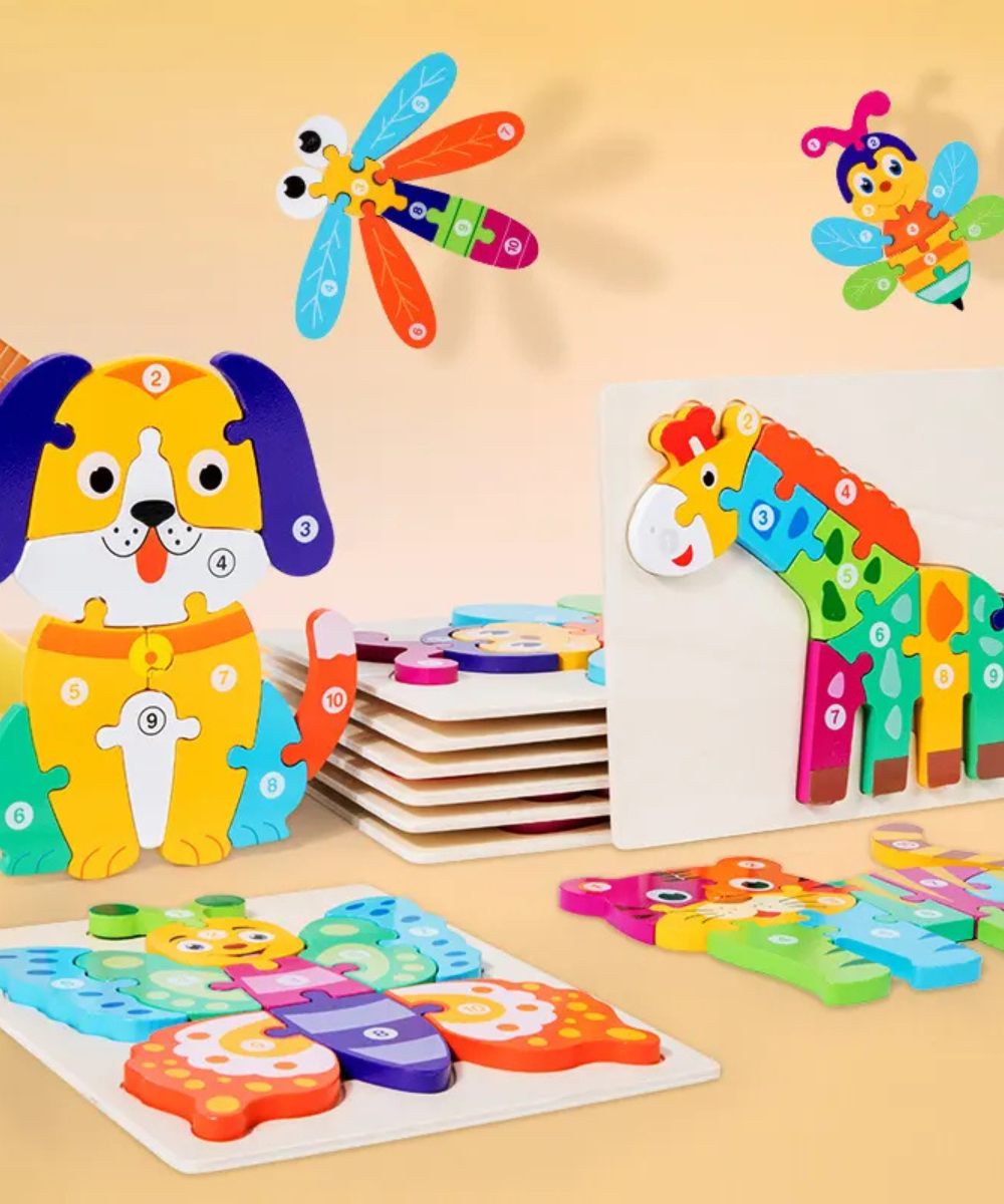 10 piece wooden puzzle