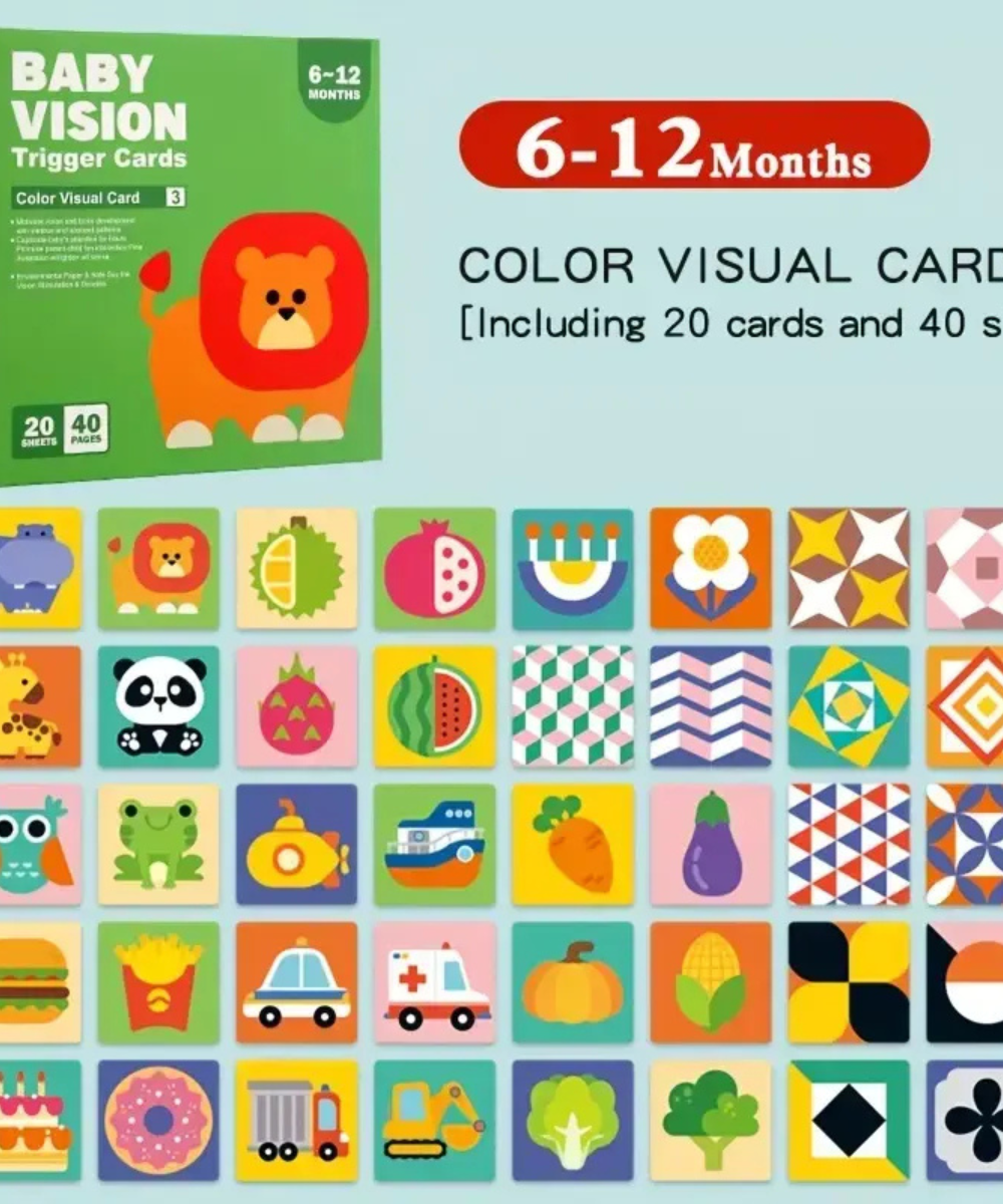 Infant brain development and sensory stimulation- visual trigger cards