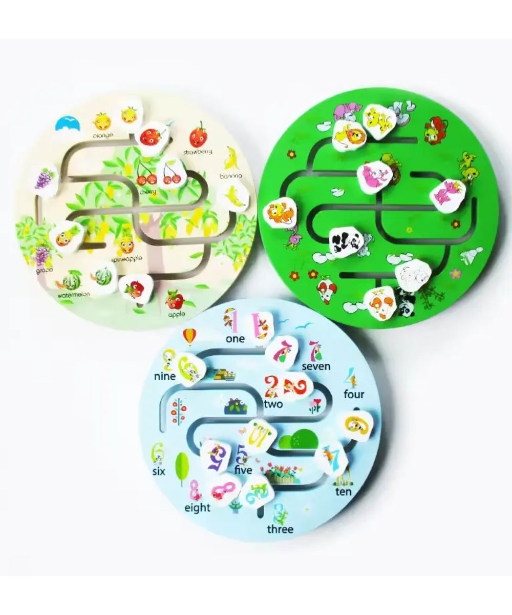 Wooden Number Maze – Help Each One Reach Their Destiny!