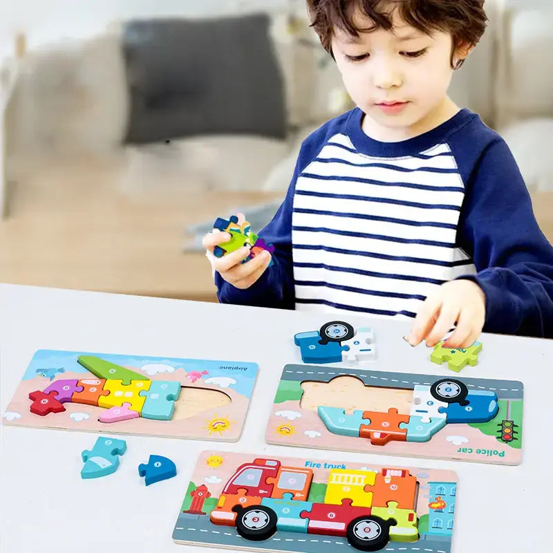 10 piece wooden puzzle small with name(1pc)