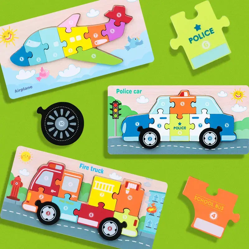 10 piece wooden puzzle small with name(1pc)