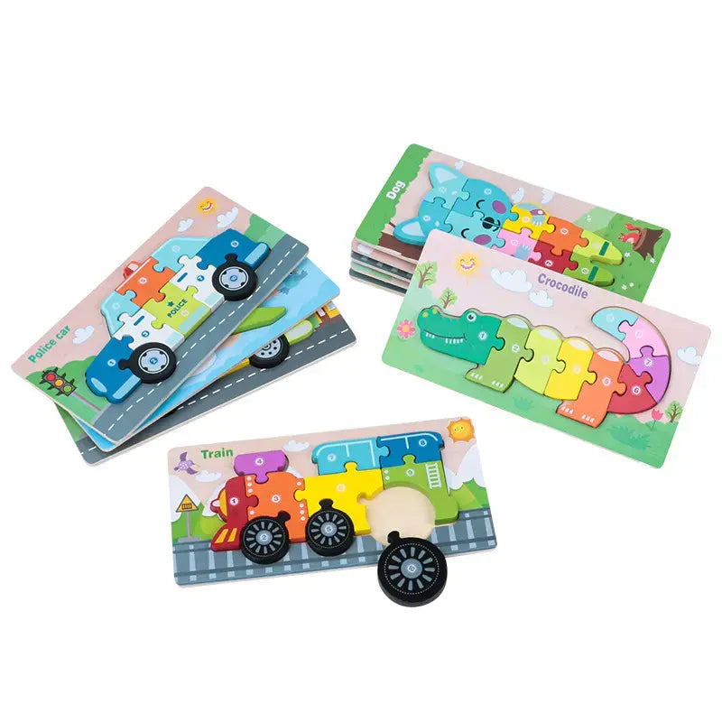 10 piece wooden puzzle small with name(1pc)