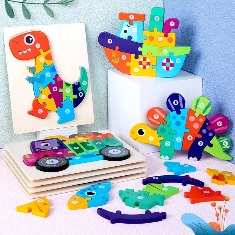 10 piece wooden puzzle