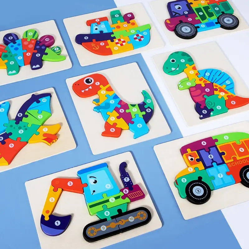 10 piece wooden puzzle