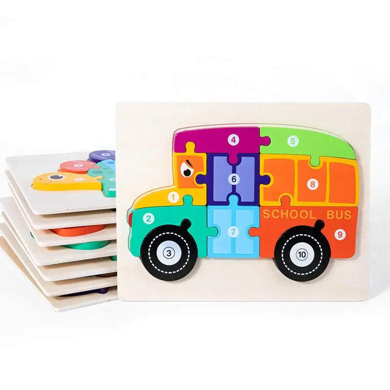 10 piece wooden puzzle