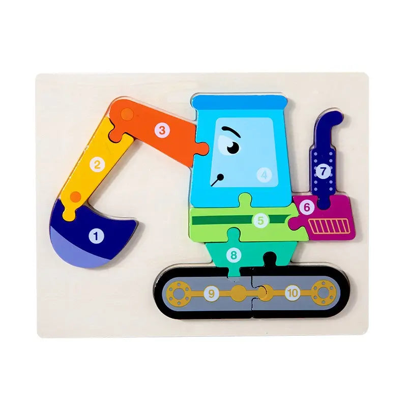 10 piece wooden puzzle