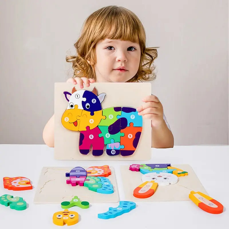 10 piece wooden puzzle