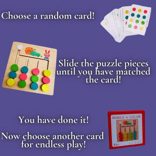 Montessori Wooden Math and Logical Thinking Training Game – Four-Color Sorting Educational Toy for Kids