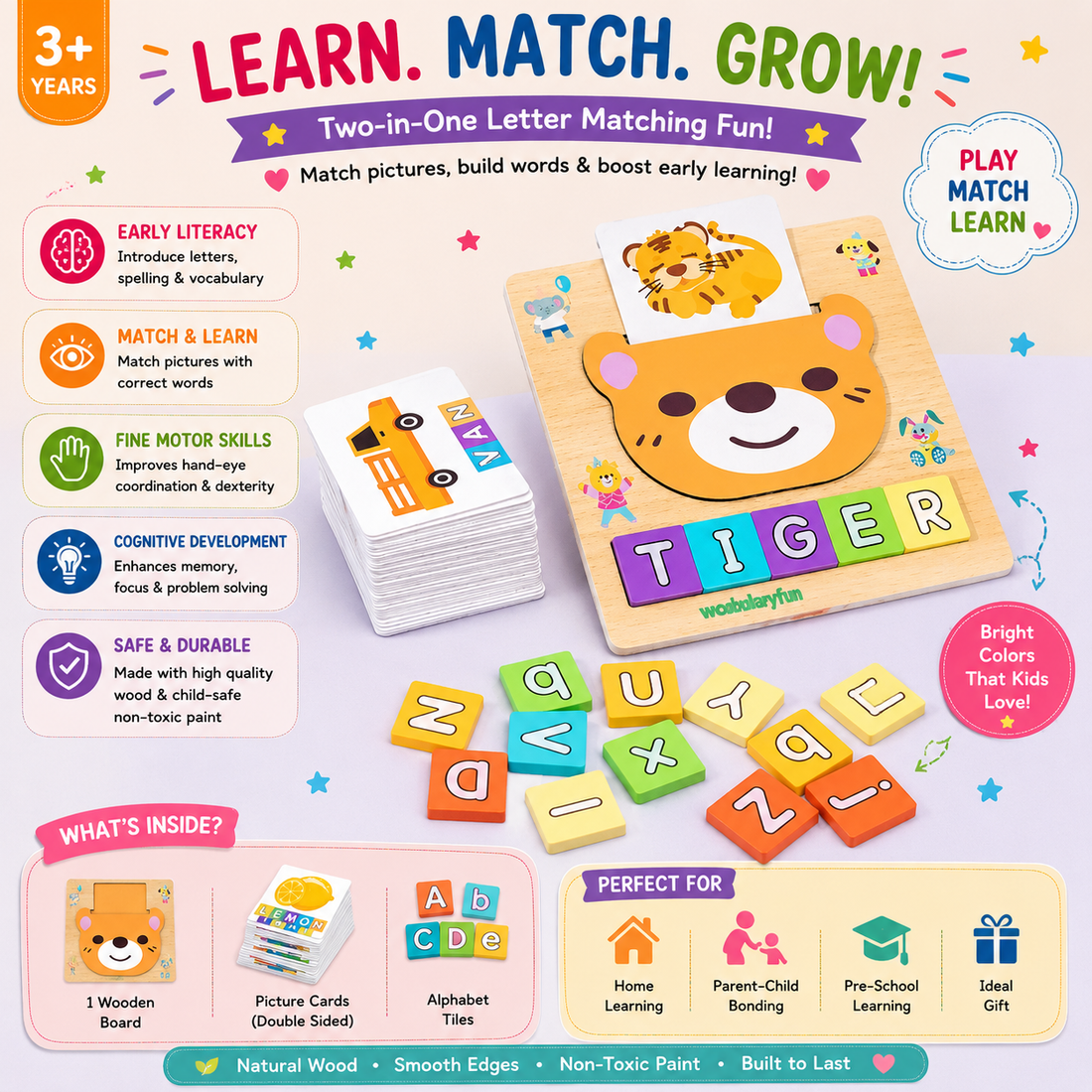 2 in 1 letter matching game