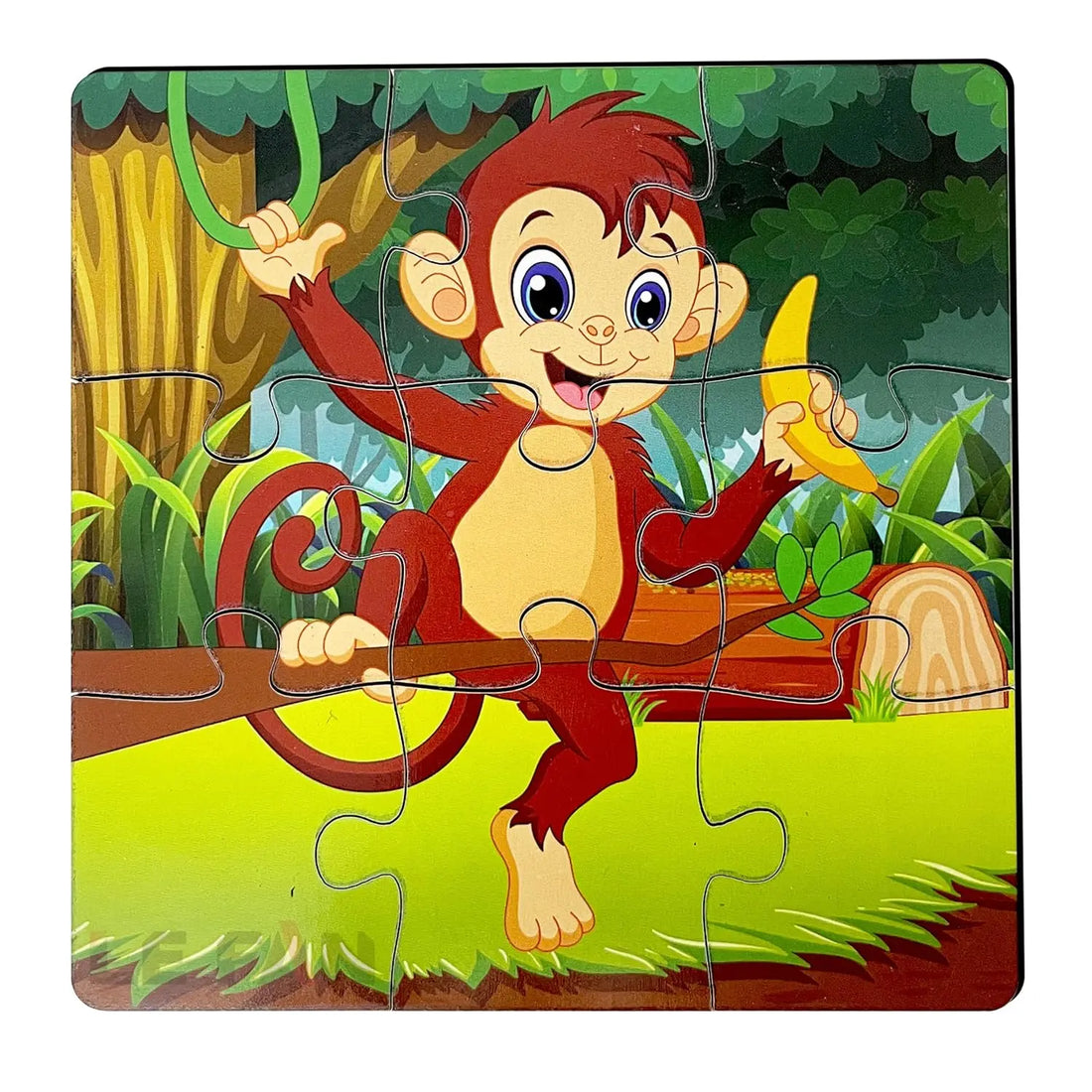 4 in 1 wooden animal puzzle - Pack of 4