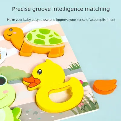 4 piece wooden puzzle board- 1 board