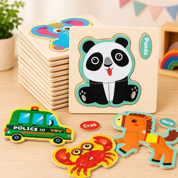 4 piece simple puzzle (1pc)