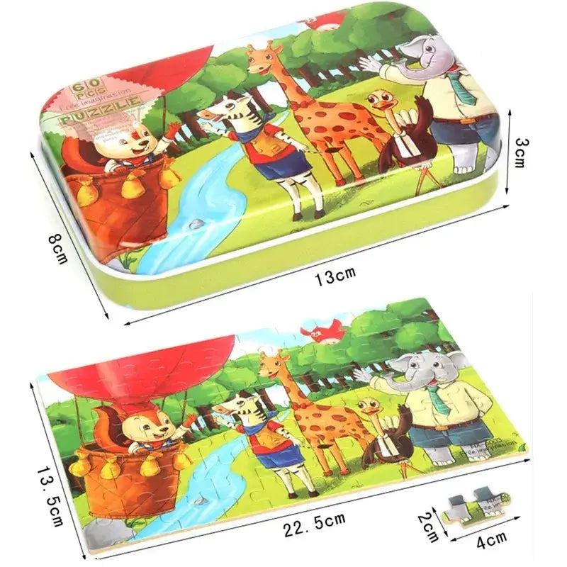 60 pieces puzzle