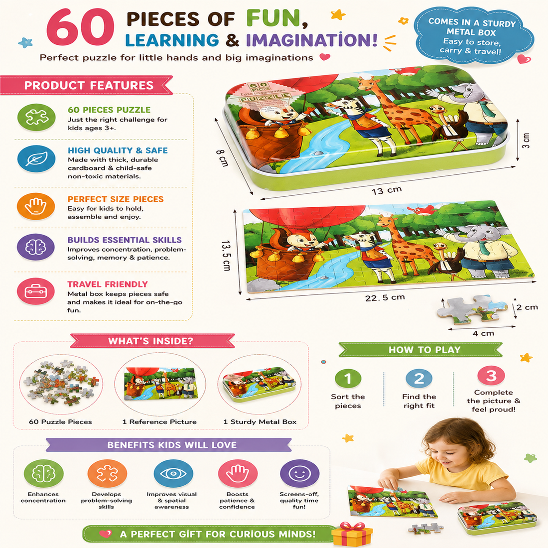 60 pieces puzzle