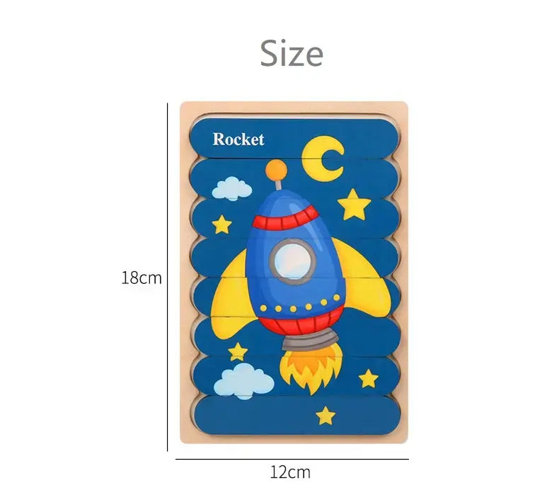 8 stick puzzle - (1pc)