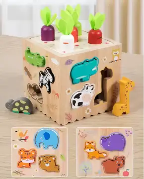 8-in-1 Montessori Wooden Activity Cube