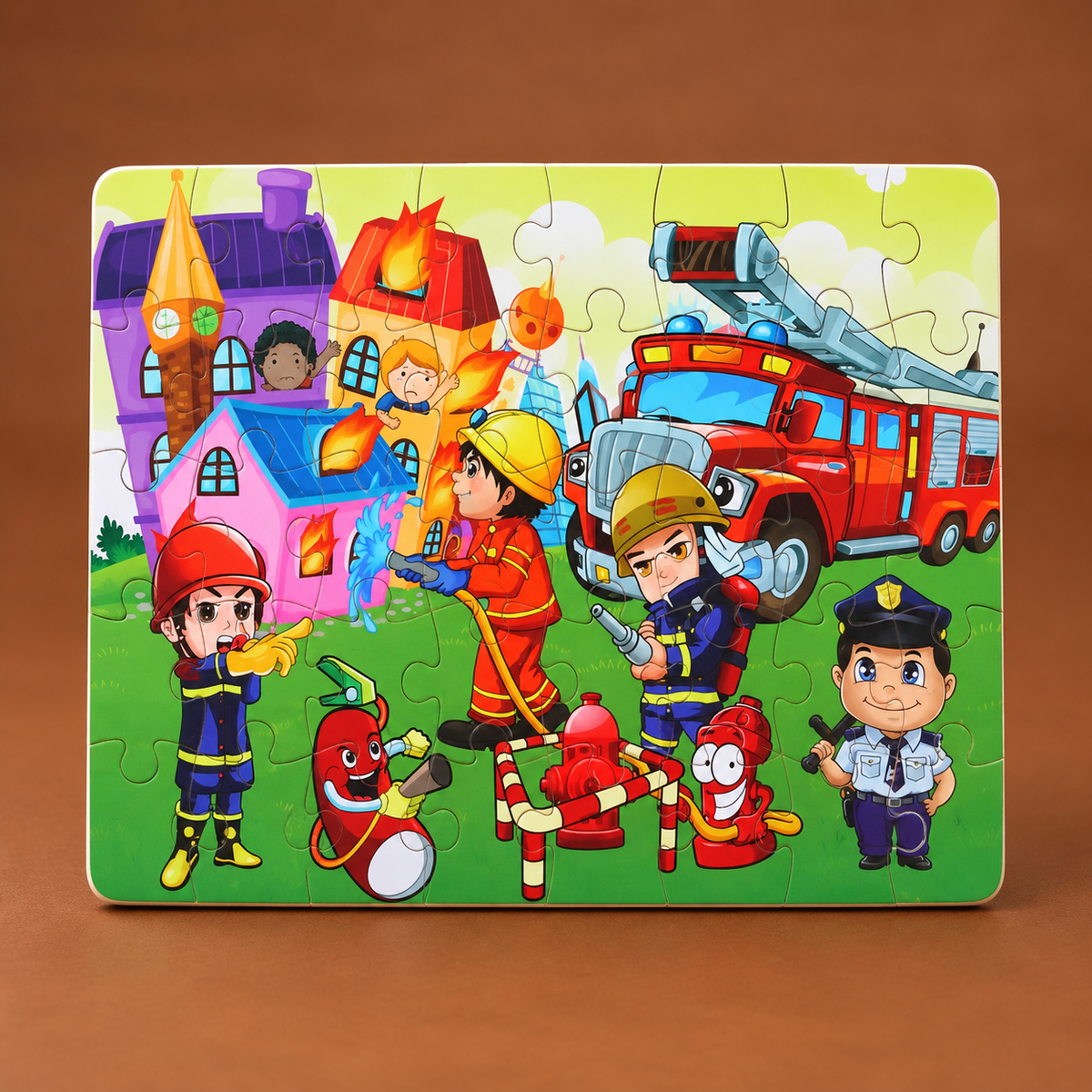Wooden Jigsaw Puzzle – Early Learning Puzzle Collection-8x5 puzzle(Random design)