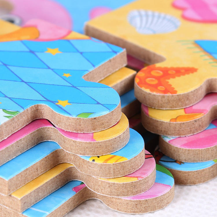 4 Puzzles in one Tin Box Puzzle Set 🧩🐰🦁🐳