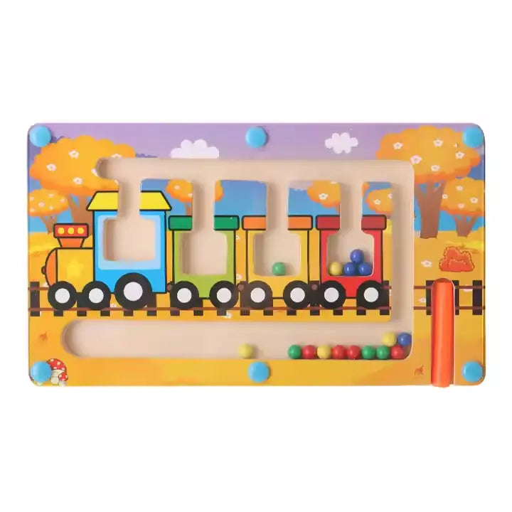 Wooden magnetic animal labyrinth(1pc)