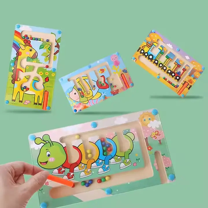 Wooden magnetic animal labyrinth(1pc)