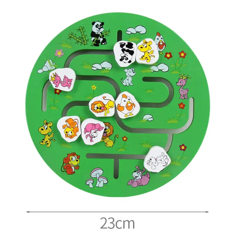 Wooden Animal Maze – Help Each One Reach Their Destiny!