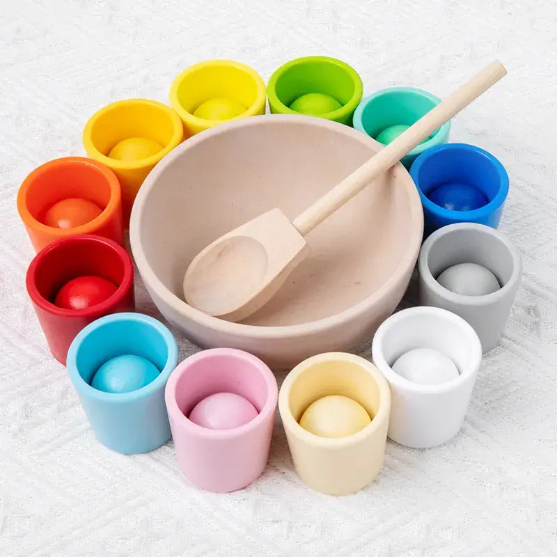 Balls and cups sorting game