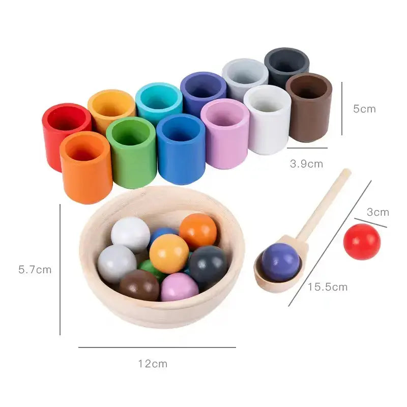 Balls and cups sorting game