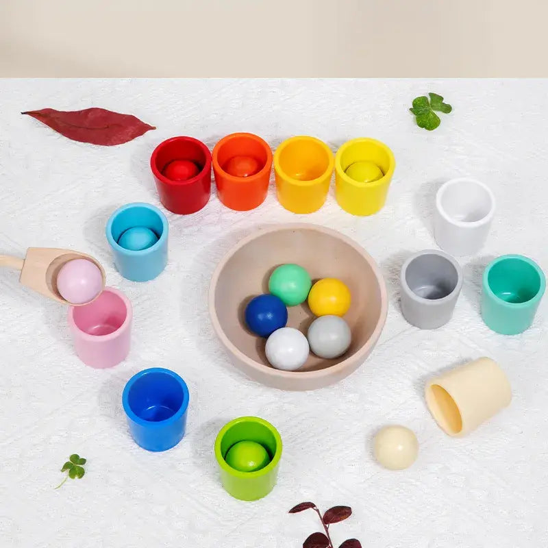 Balls and cups sorting game
