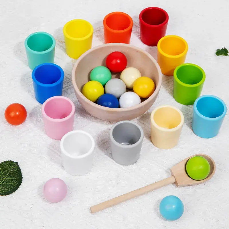 Balls and cups sorting game