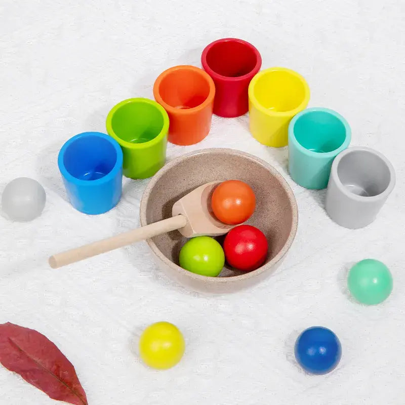 Balls and cups sorting game