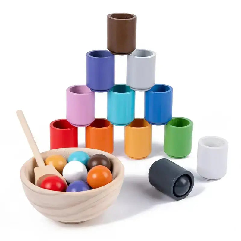 Balls and cups sorting game