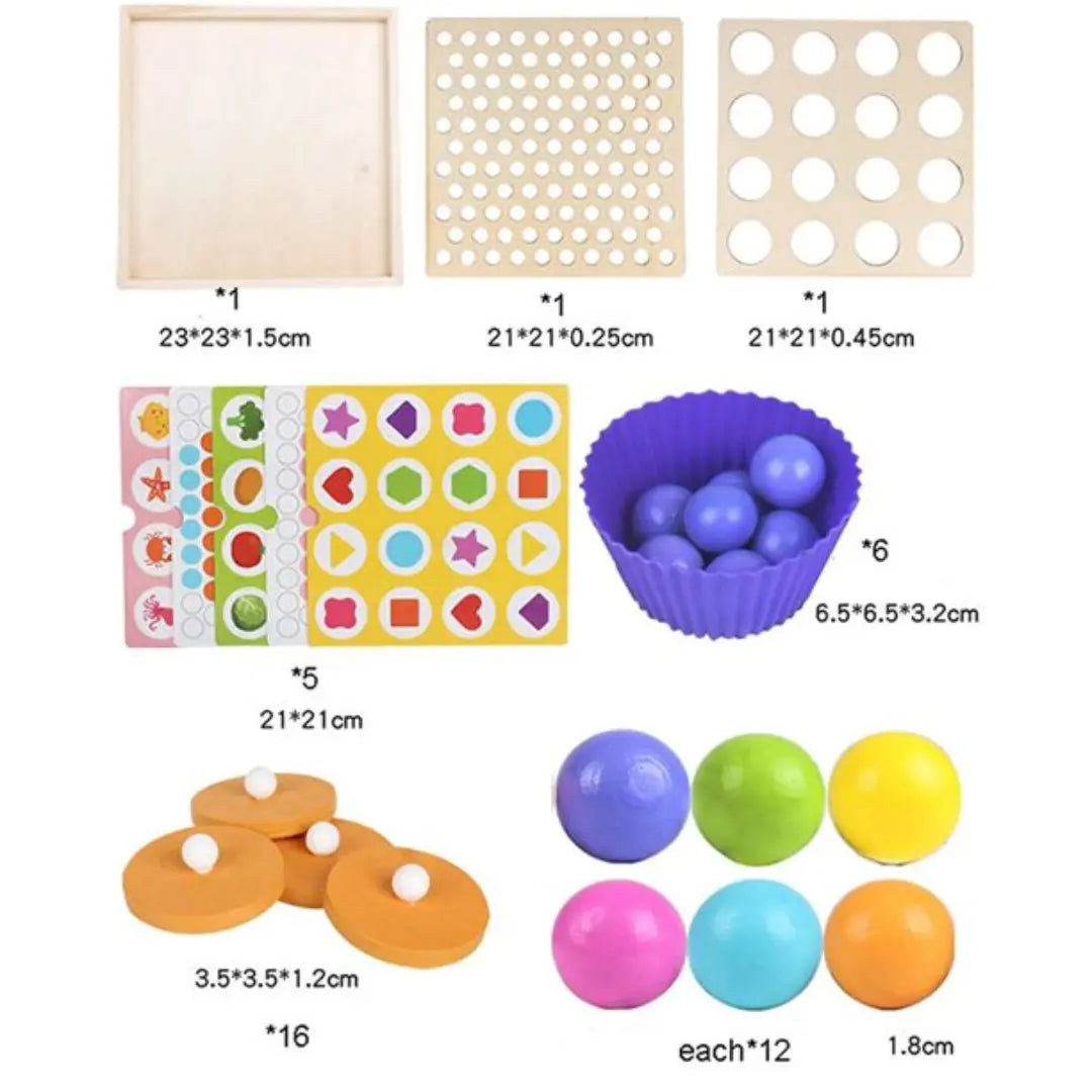 Beaded memory game- two in one