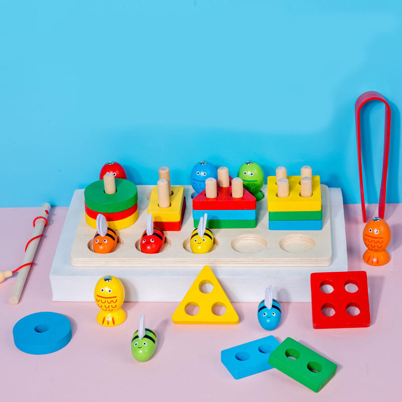 🐝 Busy Bee Clipping and Stacking Board for early toddlers