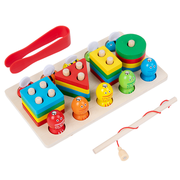 🐝 Busy Bee Clipping and Stacking Board for early toddlers