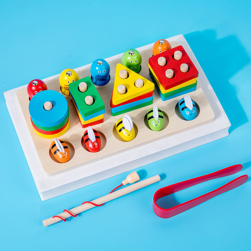 🐝 Busy Bee Clipping and Stacking Board for early toddlers