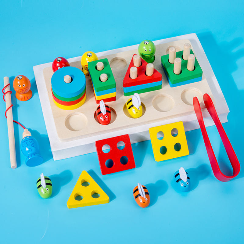 🐝 Busy Bee Clipping and Stacking Board for early toddlers