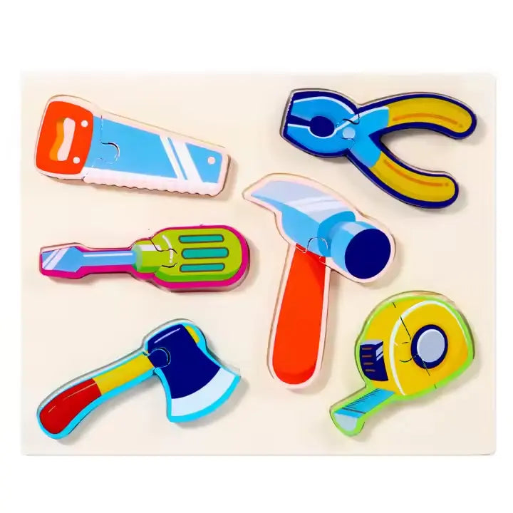 🧩👶 Wooden Jigsaw Puzzle – Early Learning Fun for Little Hands! 🌈✨
