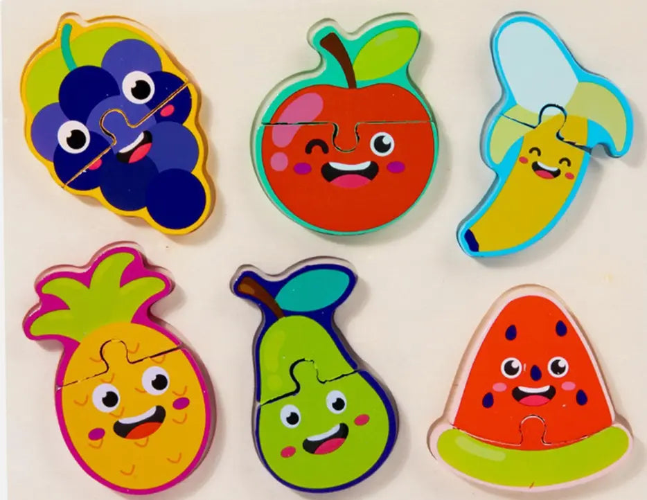 🧩👶 Wooden Jigsaw Puzzle – Early Learning Fun for Little Hands! 🌈✨