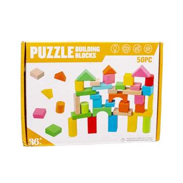 🌈 Creative Builder Blocks Set – 50 Pieces