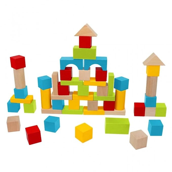 🌈 Creative Builder Blocks Set – 50 Pieces