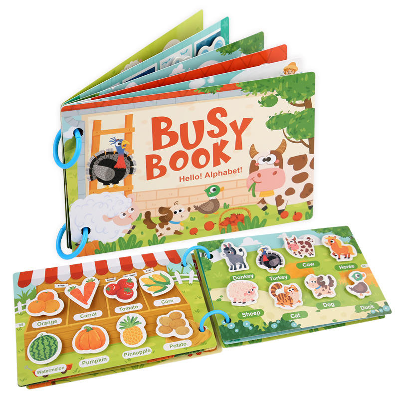 Busy Book for Toddlers – Interactive Learning Fun! (1pc)
