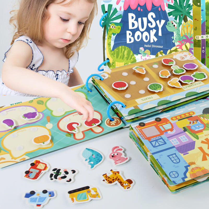 Busy Book for Toddlers – Interactive Learning Fun! (1pc)