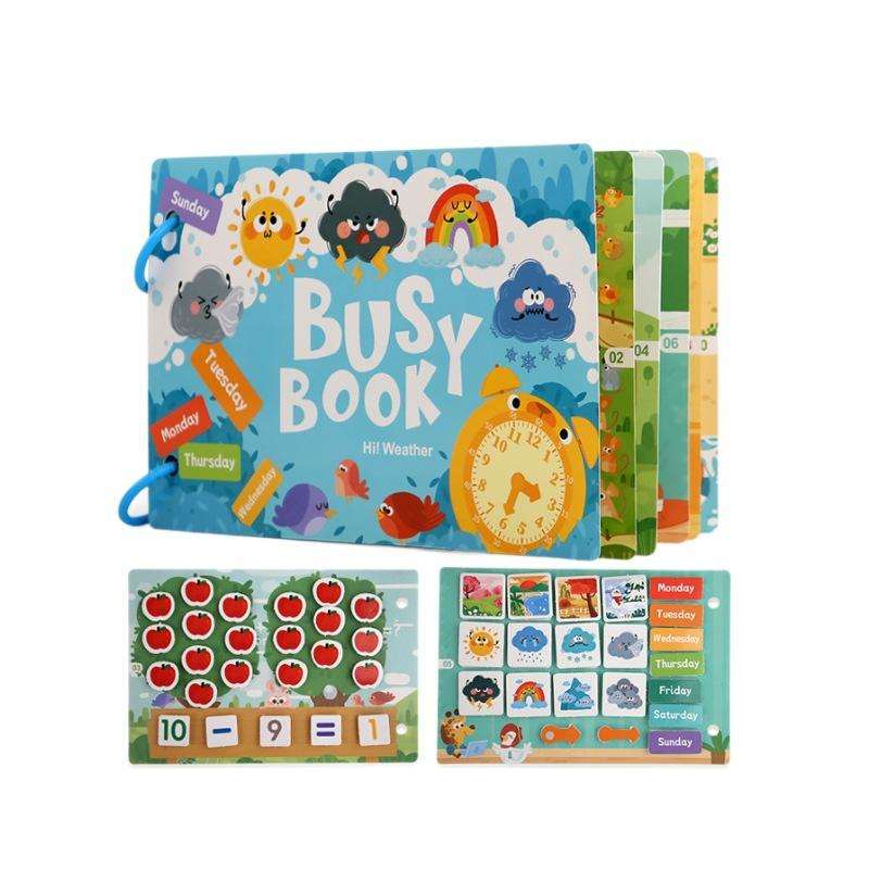 Busy Book for Toddlers – Interactive Learning Fun! (1pc)