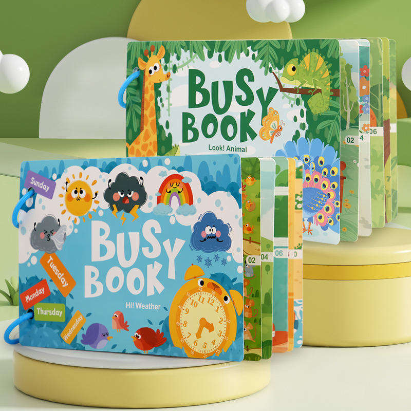 Busy Book for Toddlers – Interactive Learning Fun! (1pc)