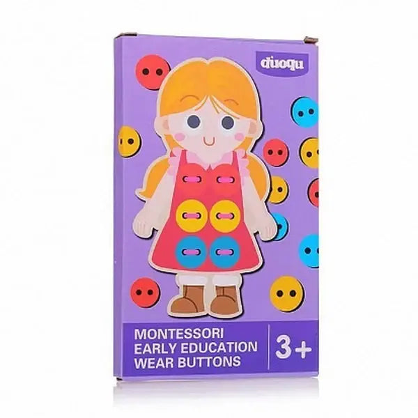 Lacing button activity toy(1pc-either boy or girl)